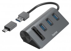 Hama 200140 USB HUB Iroda és számítástechnika - Notebook kiegészítő - USB hub / elosztó - 475983