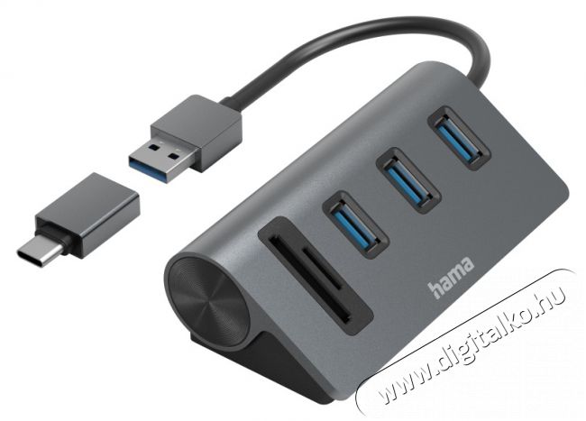 Hama 200140 USB HUB Iroda és számítástechnika - Notebook kiegészítő - USB hub / elosztó - 475983