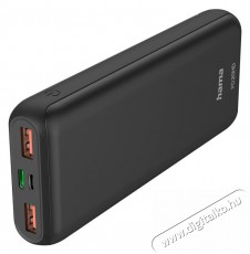 Hama 201663 Külső akkumulátor, 20000 mAh, szürke Mobil / Kommunikáció / Smart - Powerbank / Külső akkumulátor és töltő - 477050