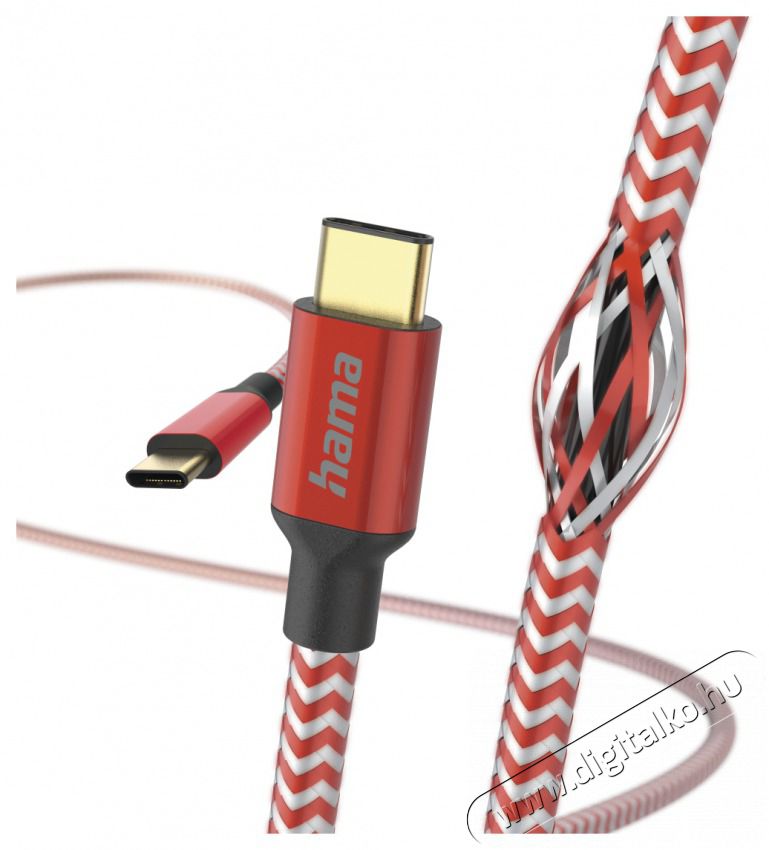 Hama 201560 ADATKÁBEL USB TYPE-C - TYPE-C REFLECTIVE 1,5M, PIROS Mobil / Kommunikáció / Smart - Mobiltelefon kiegészítő / tok - Kábel / átalakító - 477814
