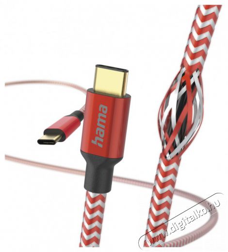 Hama 201560 ADATKÁBEL USB TYPE-C - TYPE-C REFLECTIVE 1,5M, PIROS Mobil / Kommunikáció / Smart - Mobiltelefon kiegészítő / tok - Kábel / átalakító - 477814