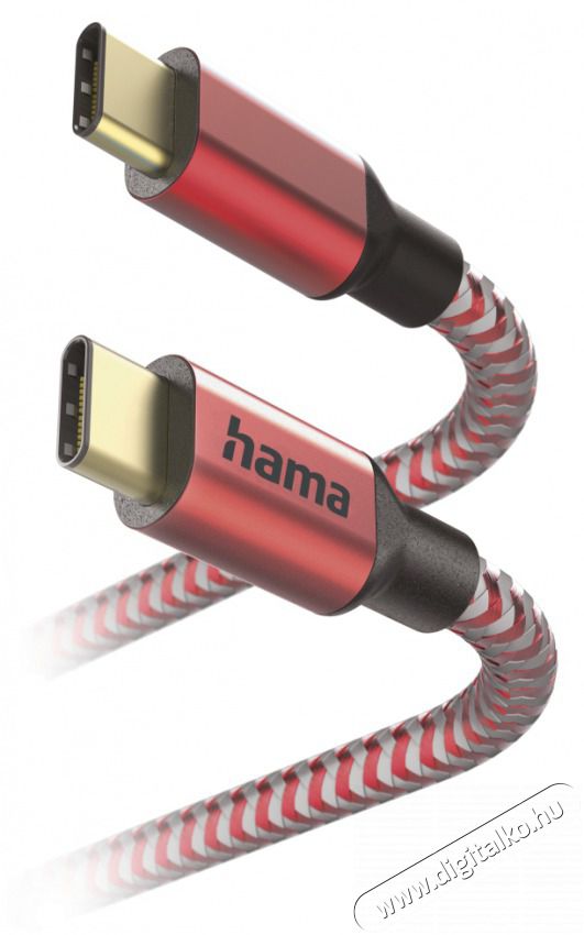 Hama 201560 ADATKÁBEL USB TYPE-C - TYPE-C REFLECTIVE 1,5M, PIROS Mobil / Kommunikáció / Smart - Mobiltelefon kiegészítő / tok - Kábel / átalakító - 477814