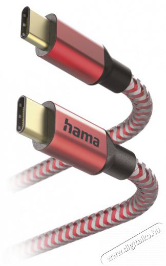 Hama 201560 ADATKÁBEL USB TYPE-C - TYPE-C REFLECTIVE 1,5M, PIROS Mobil / Kommunikáció / Smart - Mobiltelefon kiegészítő / tok - Kábel / átalakító - 477814