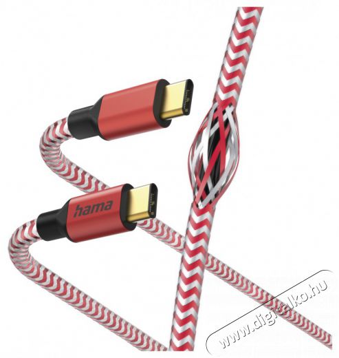Hama 201560 ADATKÁBEL USB TYPE-C - TYPE-C REFLECTIVE 1,5M, PIROS Mobil / Kommunikáció / Smart - Mobiltelefon kiegészítő / tok - Kábel / átalakító - 477814