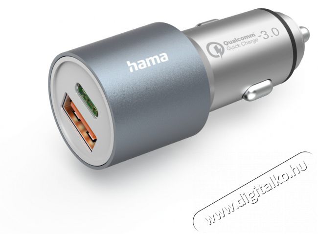 Hama 201639 AUTÓS TÖLTŐ USB DUPLA, 3A, QUALCOMM QC 3.0 (19,5W) Mobil / Kommunikáció / Smart - Mobiltelefon kiegészítő / tok - Hálózati-, autós töltő - 478647