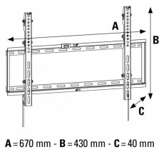 Hama LCD Motion 400x600 XL falitartó - 108778 Tv kiegészítők - Fali tartó / konzol - Fali tv tartó - 258392