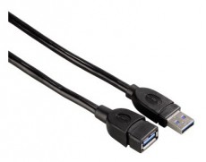 Hama USB 3.0 hosszabbítókábel A-A típus 1,8m - 54505 Fotó-Videó kiegészítők - Kábel - USB kábel - 288149