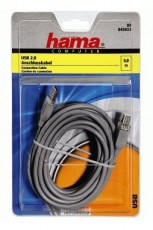 Hama USB kábel A-B típus 5m - 45023 Iroda és számítástechnika - Nyomtató - Kiegészítő - 293757