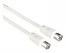 Hama Antennakábel 75dB 5m, fehér - 42963 Tv kiegészítők - Kábel / csatlakozó - Koax antenna kábel - 293661