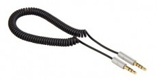Hama Aluline 3,5mm jack összekötőkábel, spirál 0,26-1,0m - 80854 Tv kiegészítők - Kábel / csatlakozó - 3,5mm Jack kábel - 279321