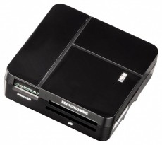Hama Univerzális kártyaolvasó USB 2.0 All in One fekete - 94124 Memória kártya / Pendrive - Kártya olvasó - 258361