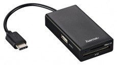 Hama USB TYPE-C KÁRTYAOLVASÓ,USB HUB,OTG ADAPTER KOMBÓ - 54144 Memória kártya / Pendrive - Kártya olvasó - 344504