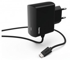 Hama hálózati töltő micro USB-vel 2.4A - fekete - 183247 Mobil / Kommunikáció / Smart - Mobiltelefon kiegészítő / tok - Hálózati-, autós töltő - 370994
