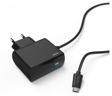Hama hálózati töltő micro USB-vel 2.4A - fekete - 183247 Mobil / Kommunikáció / Smart - Mobiltelefon kiegészítő / tok - Hálózati-, autós töltő - 370994