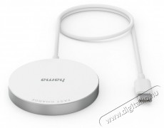 Hama VEZ. NÉLK.TÖLT. MAGCHARGE 15W,FEHÉR (201672) Mobil / Kommunikáció / Smart - Mobiltelefon kiegészítő / tok - Hálózati-, autós töltő - 494533