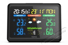 Hama Color Weather Station, black (185861) Háztartás / Otthon / Kültér - Okos otthon - Smart időjárás állomás - 492982