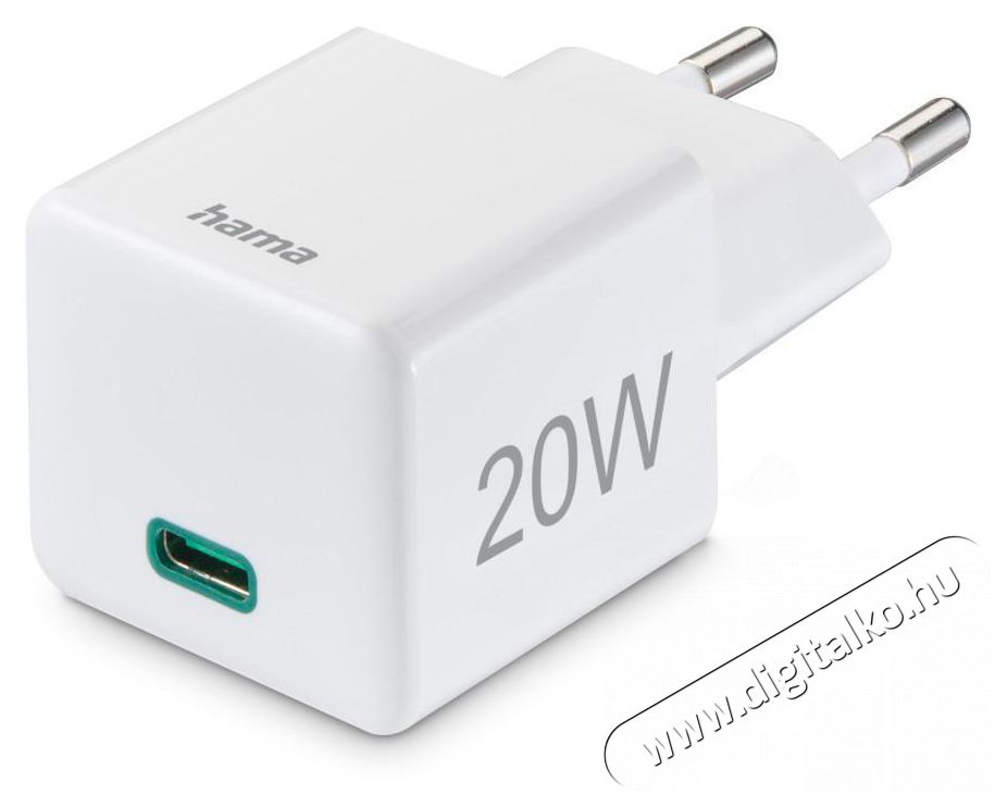 Hama 201840 E3 univerzális hálózati USB type-c töltő mini PD, QC, APPL.CS. 20W Akkuk és töltők - Li-ion akkumulátor és töltő (gyári) - Töltő / hálózati adapter - 493976