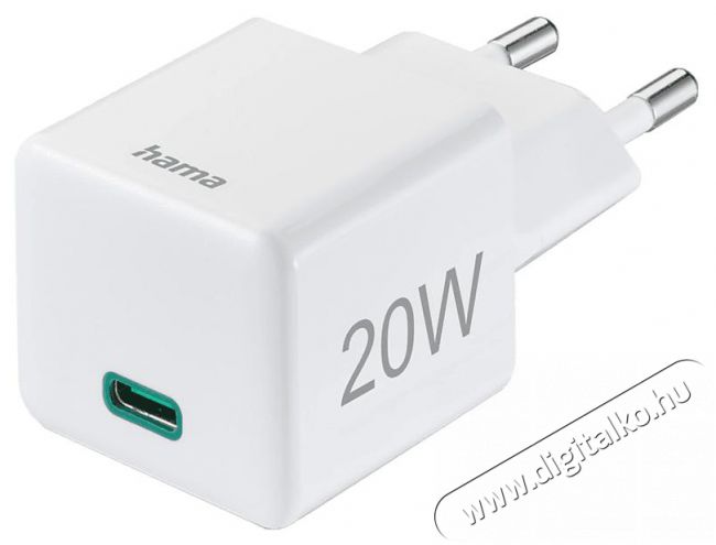 Hama FIC E3 univ. hálózati usb type-c töltő mini PD,QC, feh. 20W (201650) Akkuk és töltők - Li-ion akkumulátor és töltő (gyári) - Töltő / hálózati adapter - 493684