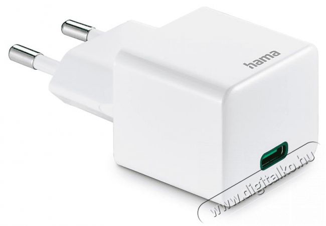 Hama FIC E3 univ. hálózati usb type-c töltő mini PD,QC, feh. 20W (201650) Akkuk és töltők - Li-ion akkumulátor és töltő (gyári) - Töltő / hálózati adapter - 493684