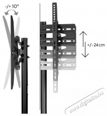 Hama TV TARTÓ ÁLLVÁNY,FITV TROLLEY GURULÓS (600x400) 75-IG (220874) Újdonságok - Legfrissebb termékek - 494023
