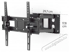 Hama 220830 falitartó FITV, full motion, ollós-kar, 400x400  Tv kiegészítők - Fali tartó / konzol - Fali tv tartó - 493986
