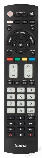 Hama 221064 univerzális távirányító PANASONIC TV Tv kiegészítők - Távvezérlő - Univerzális távirányító - 494027