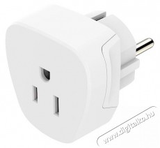 Hama UTAZÓADAPTER AMERIKAI -> EU, FIP, 250V / 15A (223458) Háztartás / Otthon / Kültér - Világítás / elektromosság - Hálózati elosztó / hosszabbító / adapter - 495695