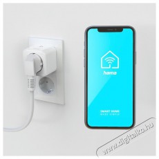 Hama Okos wifi konnektor, Matter, 3.680W, 16A (176638) Háztartás / Otthon / Kültér - Okos otthon - Okos konnektor - 493685