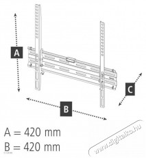 Hama FITV FAL.TART. FIX,400x400,65,35KG (220809) Újdonságok - Legfrissebb termékek - 494578
