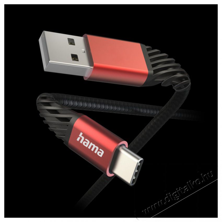 Hama 201540 FIC E3 EXTREME 1,5m Type-C fekete/piros adat- &eacute;s t&ouml;ltők&aacute;bel Tv kieg&eacute;sz&iacute;tők - K&aacute;bel / csatlakoz&oacute; - USB k&aacute;bel - 515940