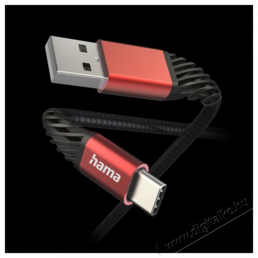 Hama 201540 FIC E3 EXTREME 1,5m Type-C fekete/piros adat- &eacute;s t&ouml;ltők&aacute;bel Tv kieg&eacute;sz&iacute;tők - K&aacute;bel / csatlakoz&oacute; - USB k&aacute;bel - 515940