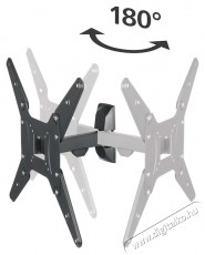 Hama 220823 TV fali konzol, Full Motion, 19 -48  (48cm-122cm), 20 kg, Fekete Tv kieg&eacute;sz&iacute;tők - Fali tart&oacute; / konzol - Fali tv tart&oacute; - 533404