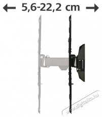 Hama 220823 TV fali konzol, Full Motion, 19 -48  (48cm-122cm), 20 kg, Fekete Tv kieg&eacute;sz&iacute;tők - Fali tart&oacute; / konzol - Fali tv tart&oacute; - 533404