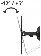 Hama 220823 TV fali konzol, Full Motion, 19 -48  (48cm-122cm), 20 kg, Fekete Tv kieg&eacute;sz&iacute;tők - Fali tart&oacute; / konzol - Fali tv tart&oacute; - 533404