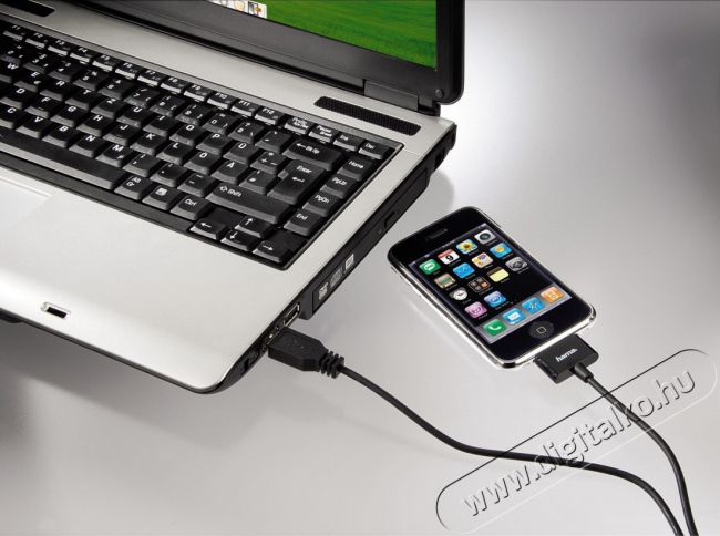 Hama Adatkábel USB Apple iPhone 3G, 3GS, 4, 4S, iPod 1,5m, fekete - 93577 Mobil / Kommunikáció / Smart - Mobiltelefon kiegészítő / tok - Kábel / átalakító - 259526