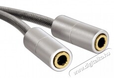 Hama Elosztó adapter 3,5mm Jack AluLine - 80857 Tv kiegészítők - Kábel / csatlakozó - 3,5mm Jack kábel - 259549