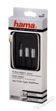 Hama Elosztó adapter 3,5mm Jack AluLine - 80857 Tv kiegészítők - Kábel / csatlakozó - 3,5mm Jack kábel - 259549