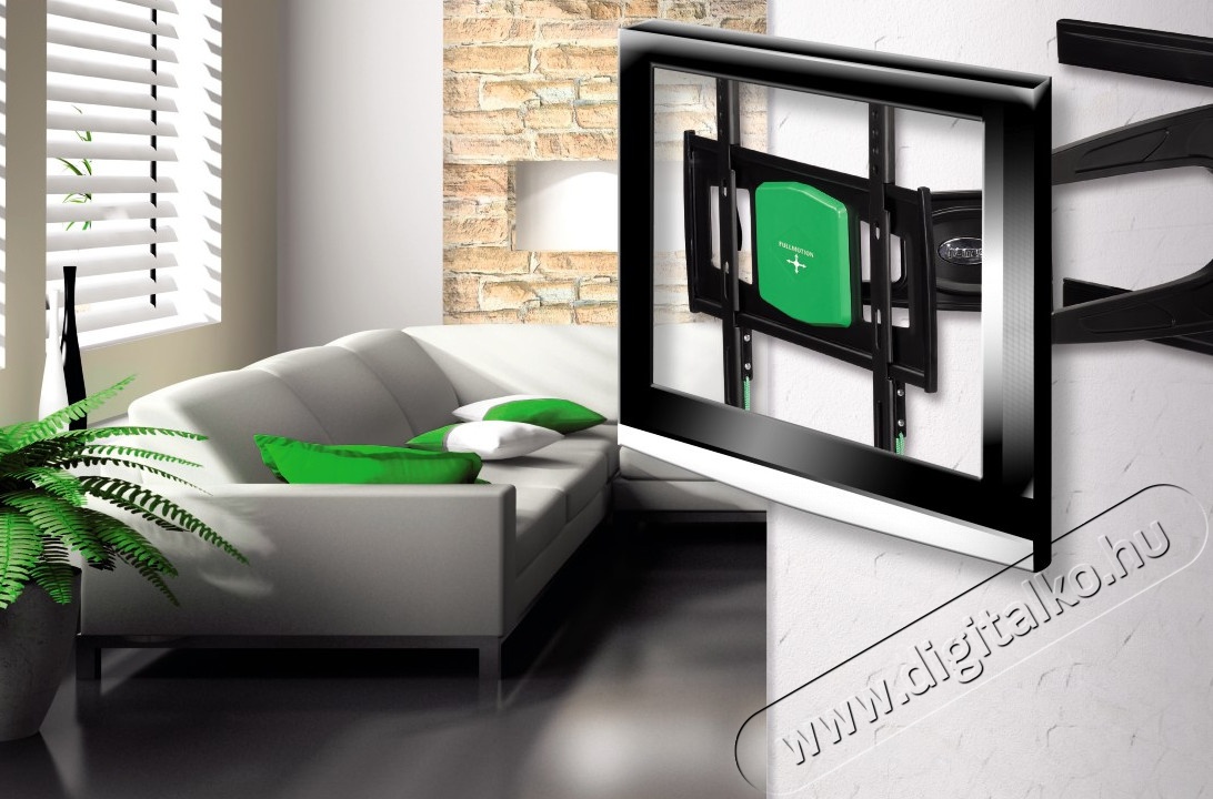 Hama LCD Fullmotion 400x400, UltraSlim, L méret, 2 karos falitartó - 108749 Tv kiegészítők - Fali tartó / konzol - Fali tv tartó - 258388