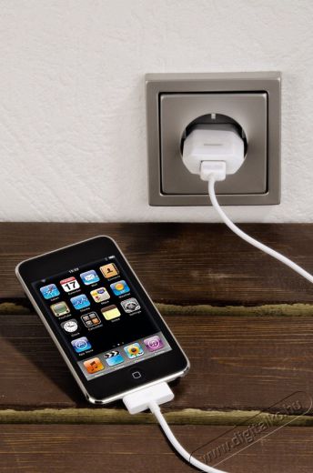 Hama Hálózati adapter USB Picco Apple iPhone, iPod 1000 mA - 106647 Mobil / Kommunikáció / Smart - Mobiltelefon kiegészítő / tok - Hálózati-, autós töltő - 259552