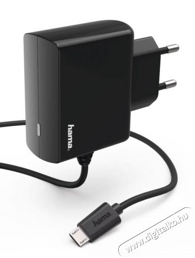 Hama hálózati töltő micro USB-vel 2.4A - fekete - 183247 Mobil / Kommunikáció / Smart - Mobiltelefon kiegészítő / tok - Hálózati-, autós töltő - 370994