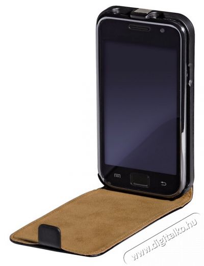 Hama Telefontok Flip Samsung Galaxy S GT-i9000/9001 bőr, fekete - 108612 Mobil / Kommunikáció / Smart - Mobiltelefon kiegészítő / tok - Tok / hátlap - 259733