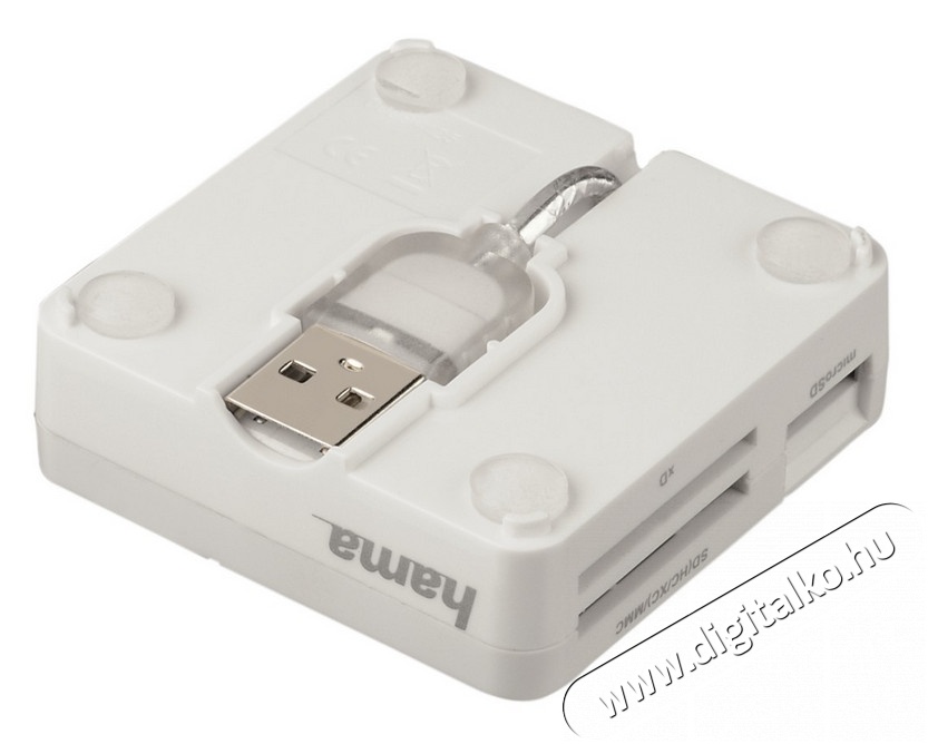 Hama Univerzális kártyaolvasó USB 2.0 All in One fehér - 94125 Memória kártya / Pendrive - Kártya olvasó - 258362