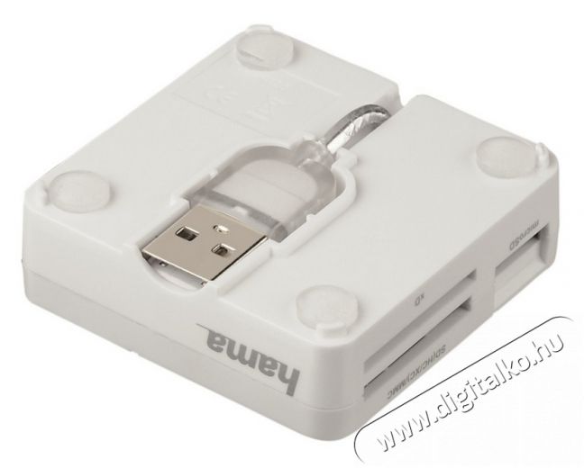 Hama Univerzális kártyaolvasó USB 2.0 All in One fehér - 94125 Memória kártya / Pendrive - Kártya olvasó - 258362