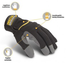 HANDY - 10268M - Munkavédelmi kesztyű tépőzárral Háztartás / Otthon / Kültér - Szerszám - Munkavédelmi termék - 394233