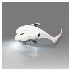 HANDY 10792 LED lencse szettel fejpántos nagyító Távcsövek / Optika - Nagyító - Fejre helyezhető nagyító - 394276