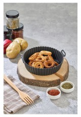 HANE TOO kerek szilikon forma forrólevegős sütőhöz 20cm átmérő 5cm magasság, szürke, fekete vagy piros színű SL-3250 Konyhai termékek - Egyéb / Konyhai kiegészítő - 503112
