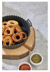 HANE TOO kerek szilikon forma forrólevegős sütőhöz 20cm átmérő 5cm magasság, szürke, fekete vagy piros színű SL-3250 Konyhai termékek - Egyéb / Konyhai kiegészítő - 503112