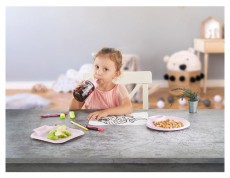 HANE IRIS Atlanta üveg italos palack szívószállal 315ml, rózsaszín vagy piros színben HN-1756 Konyhai termékek - Konyhai eszköz - Egyéb konyhai eszköz - 507681