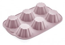 HANE IRIS MIX szilikon muffin sütőforma 6 darabhoz, szürke, fekete vagy piros színű SL-3207 Konyhai termékek - Edény - Sütőtepsi / sütőforma - 507691