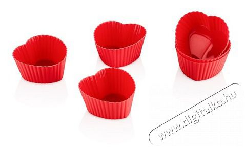 HANE TOO szilikon s&uuml;tem&eacute;ny forma 6 darabos szett, feh&eacute;r, sz&uuml;rke, r&oacute;szasz&iacute;n vagy piros sz&iacute;nű SL-3029 Konyhai term&eacute;kek - Ed&eacute;ny - S&uuml;tőtepsi / s&uuml;tőforma - 507686